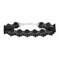 Vintage Punk Short Black Lace Velvet Choker Necklace For Women, Fashion Tattoo Necklace Choker Jewelry